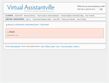Tablet Screenshot of creative-va-services.virtualassistantville.com