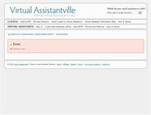 Tablet Screenshot of internet-marketing-support.virtualassistantville.com